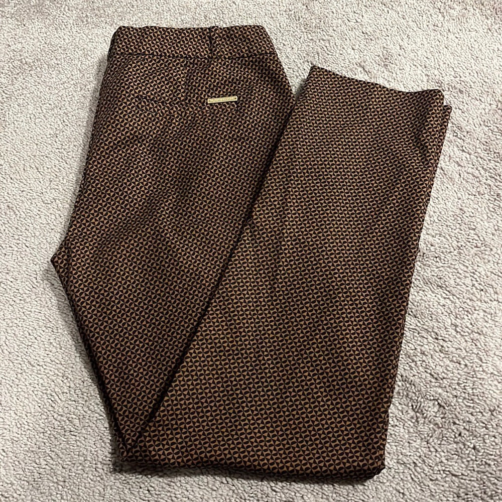 Michael Kors / Patterned Brown Pants / Size 6